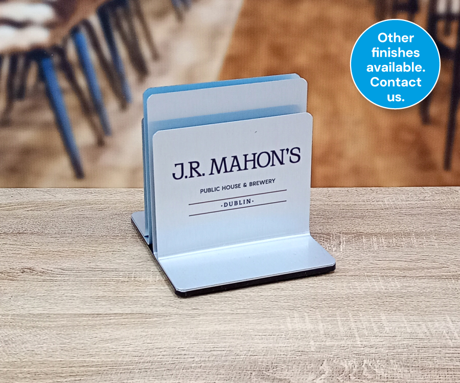 Custom Printed Triple Channel Menu Holder - Image 5