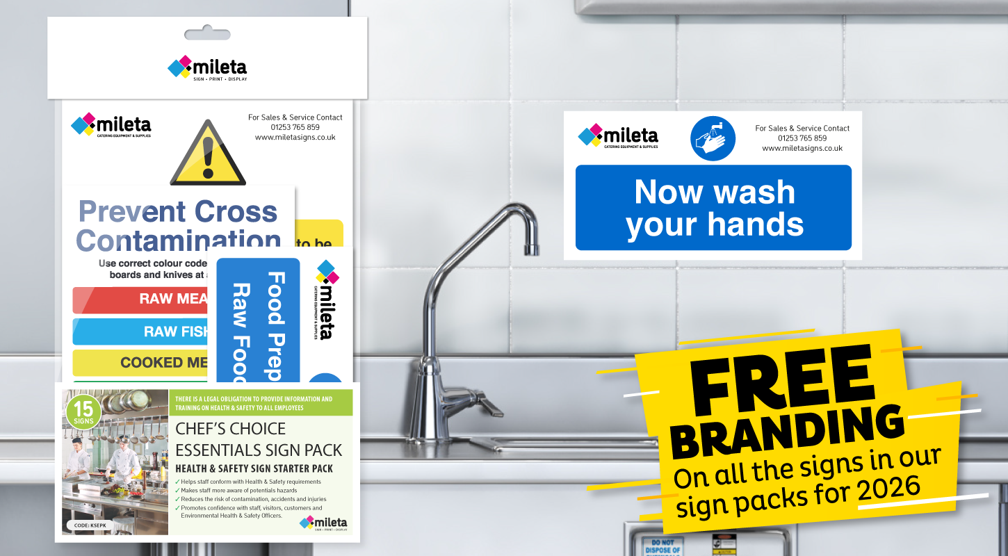 Free Branding on Our Catering Sign Packs