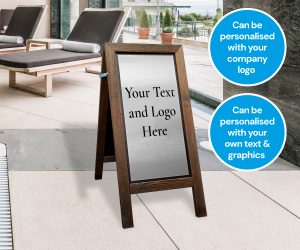 Premium Wooden Custom Text Safety Stand