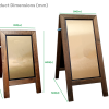Premium Wooden Floor Safety Stands Size Comparison