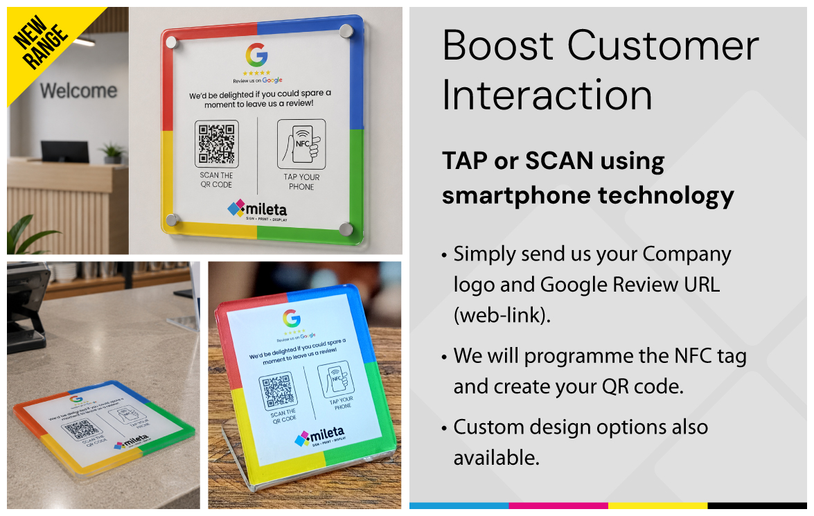 Google Review NFC Tag Products Range